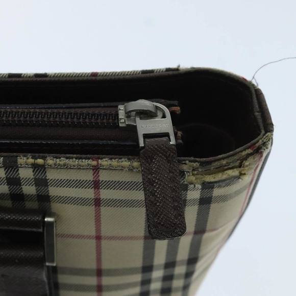BURBERRY Nova Check Tote Bag Canvas Beige Auth 95891 - Picture 11 of 16